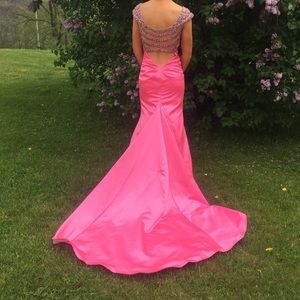 Pink Sherri hill prom dress
